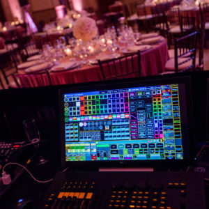 AV lighting set-up