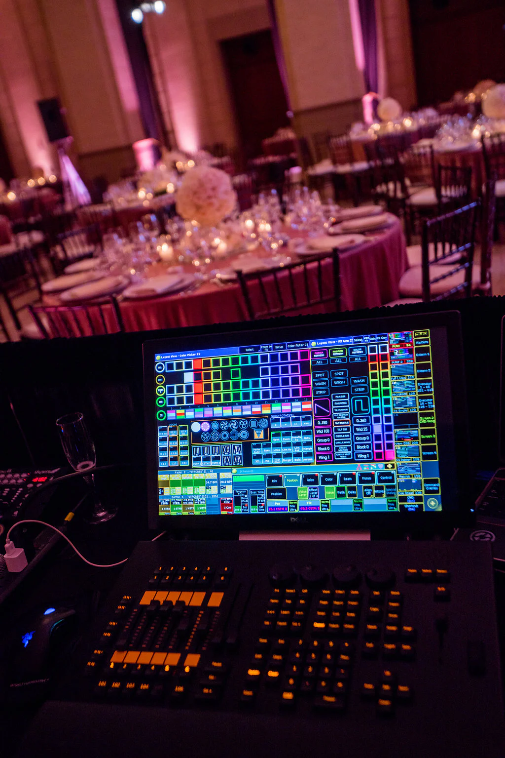 AV lighting set-up