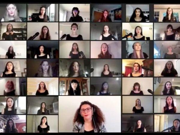 SF girls chorus performing online