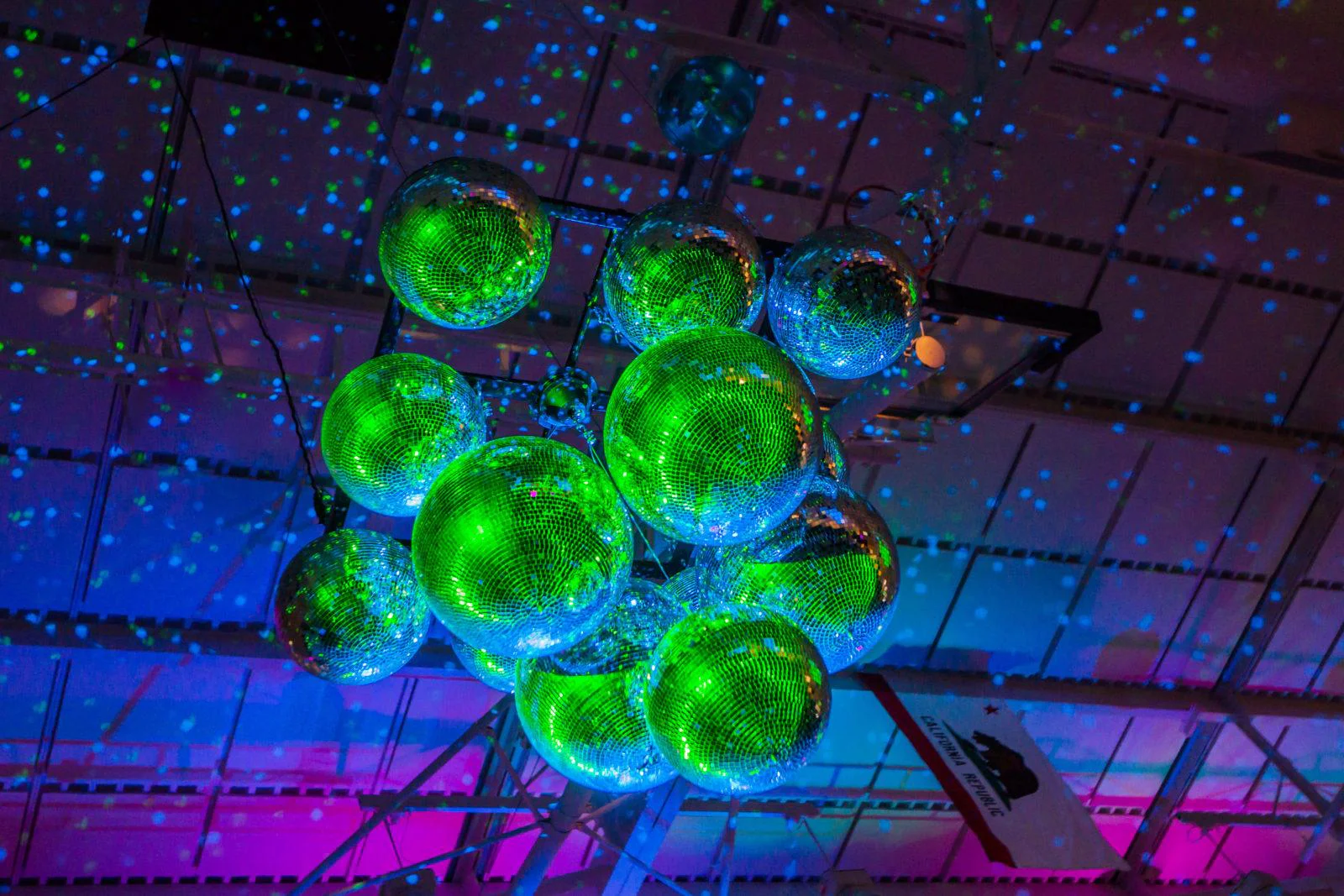 Disco ball lighting