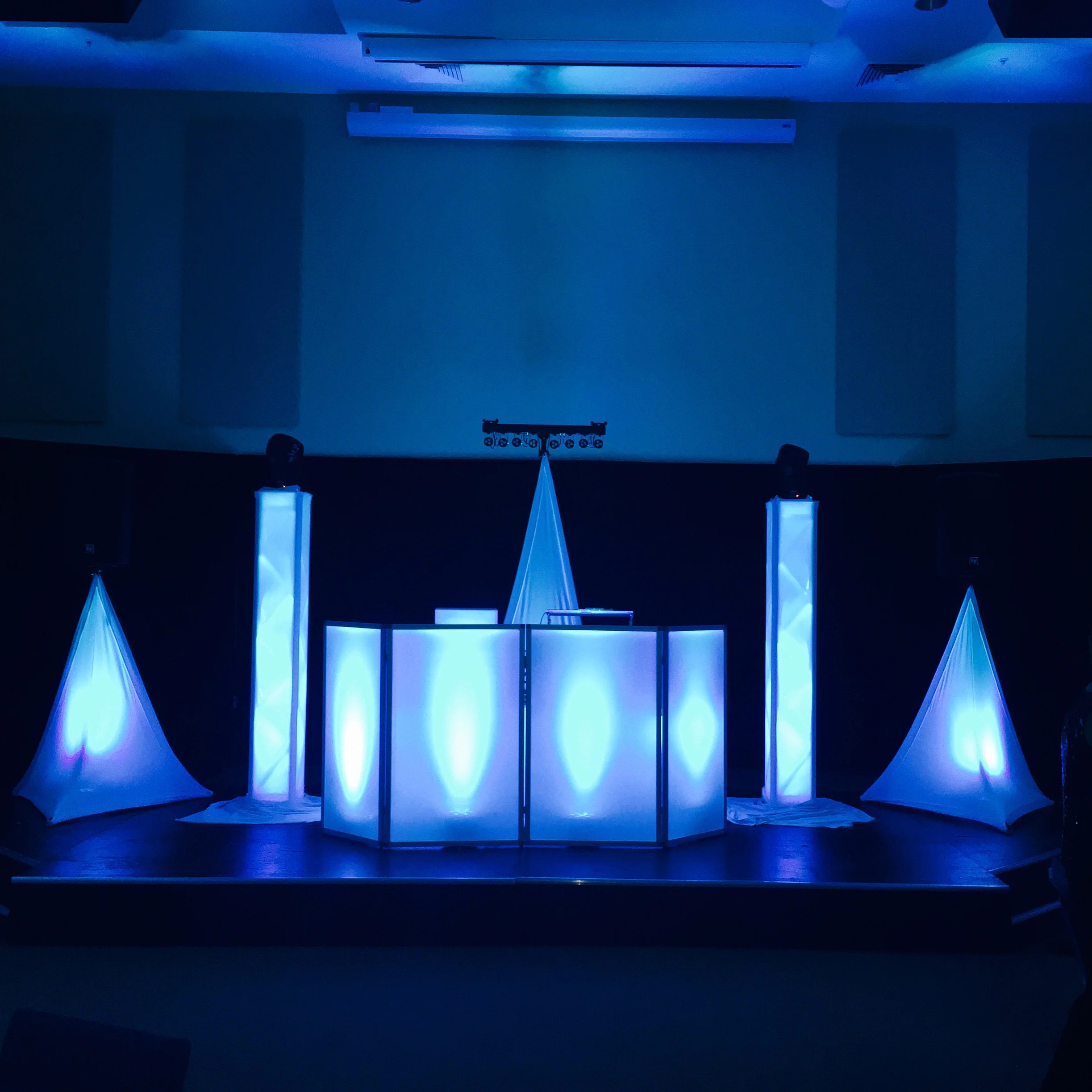 DJ booth stage lighting