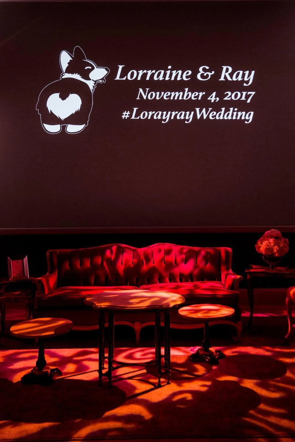 Pattern lighting set-up for event