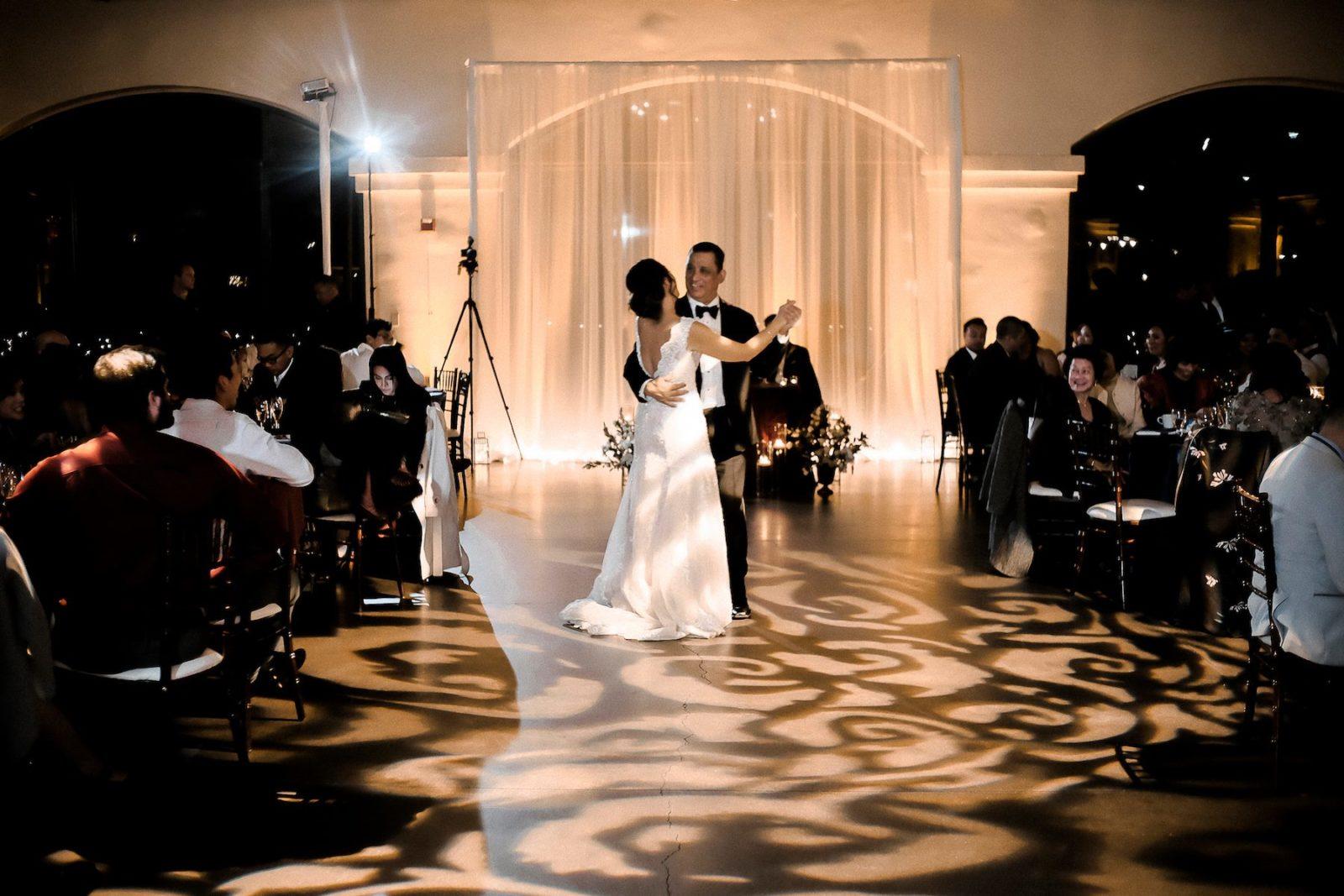 First dance pattern wash floor lighting