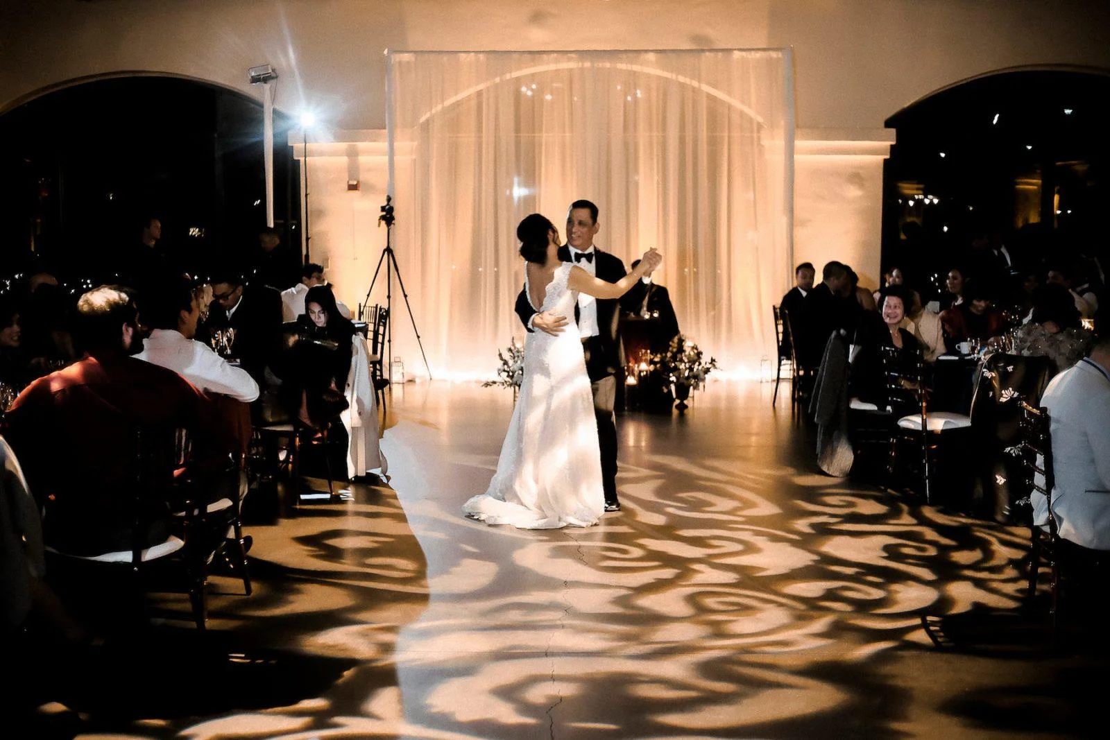 First dance pattern wash floor lighting