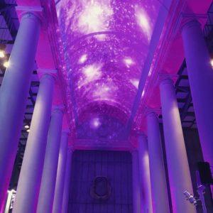 Ceiling pattern wash galaxy lighting set-up