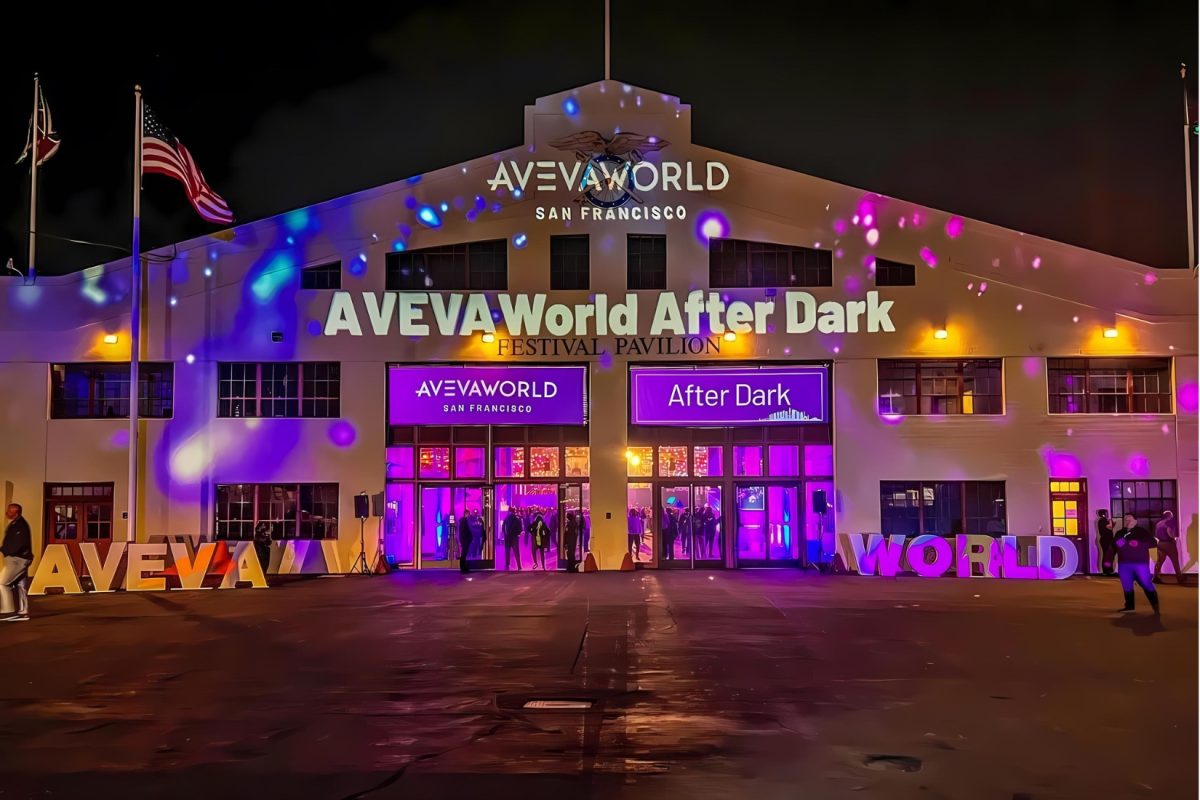 Aveva After Dark Event in San Francisco After Video Mapping